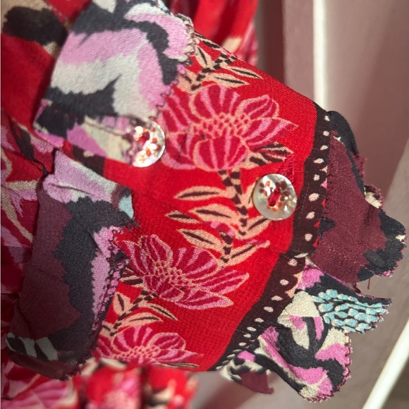 FARM Rio Red Floral-Patterned Ruffle Dress - Picture 4 of 8